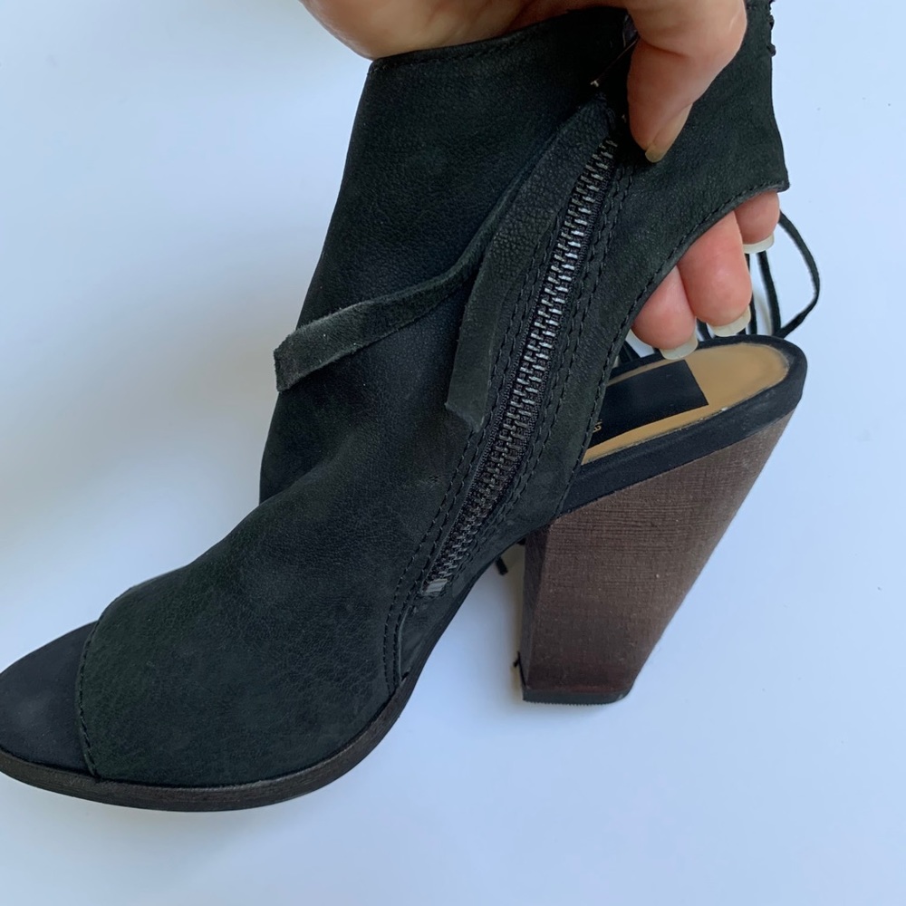 Dolce Vita Noralee Fringe open toe bootie sz 6 - Picture 5 of 9
